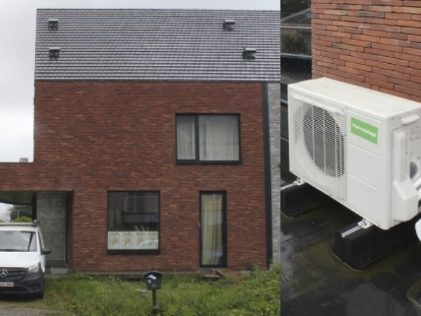 Nieuwbouw Temse: in deze nieuwbouwwoning werd gekozen voor een geïntegreerd systeem voor verwarming, koeling en sanitair warm water.