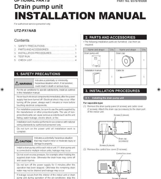 IME_UTZ-PX1NAB_drain_pump_kit