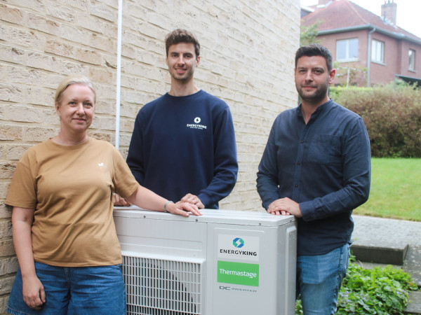 Renovatie gezinswoning Heverlee: energiezuinige verwarming en sanitair warm water met THERMA Duo XL lucht-waterwarmtepomp en bestaande radiatoren